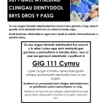 Sut i Gael Mynnediad Clinigau Deintyddol Brys Dros y Pasg